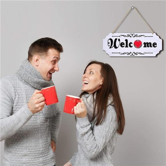 Welcome Sign Interchangeable Welcome Sign with Seasonal Holiday Pieces (White) - Picture 6 of 7